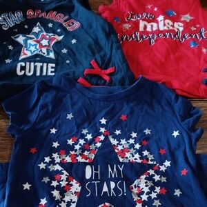 Three Patriotic Star Graphic Tees